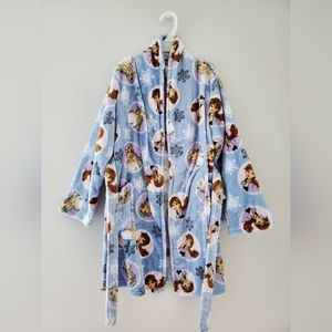 Disney frozen Elsa&Anna Bathrobe Girl size 7/8